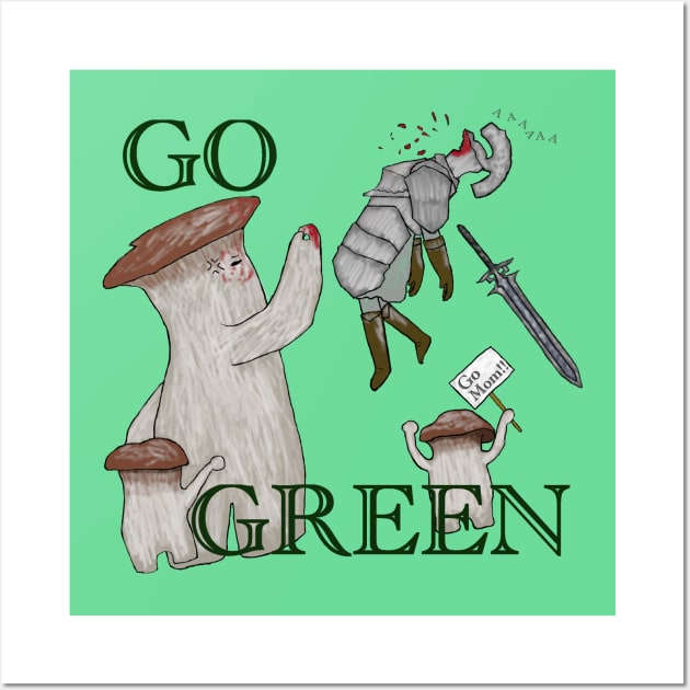 Go Green. or else... Wall Art by Givemefood